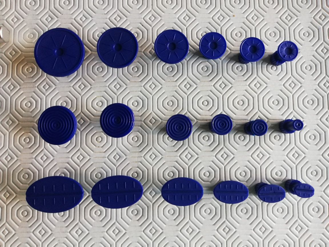 Ferramenta tira mossas em chapa pintada + 18 peças plásticas