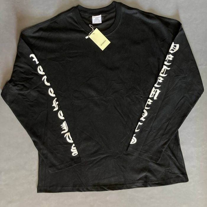 Лонг VETEMENTS ghotic sleeve