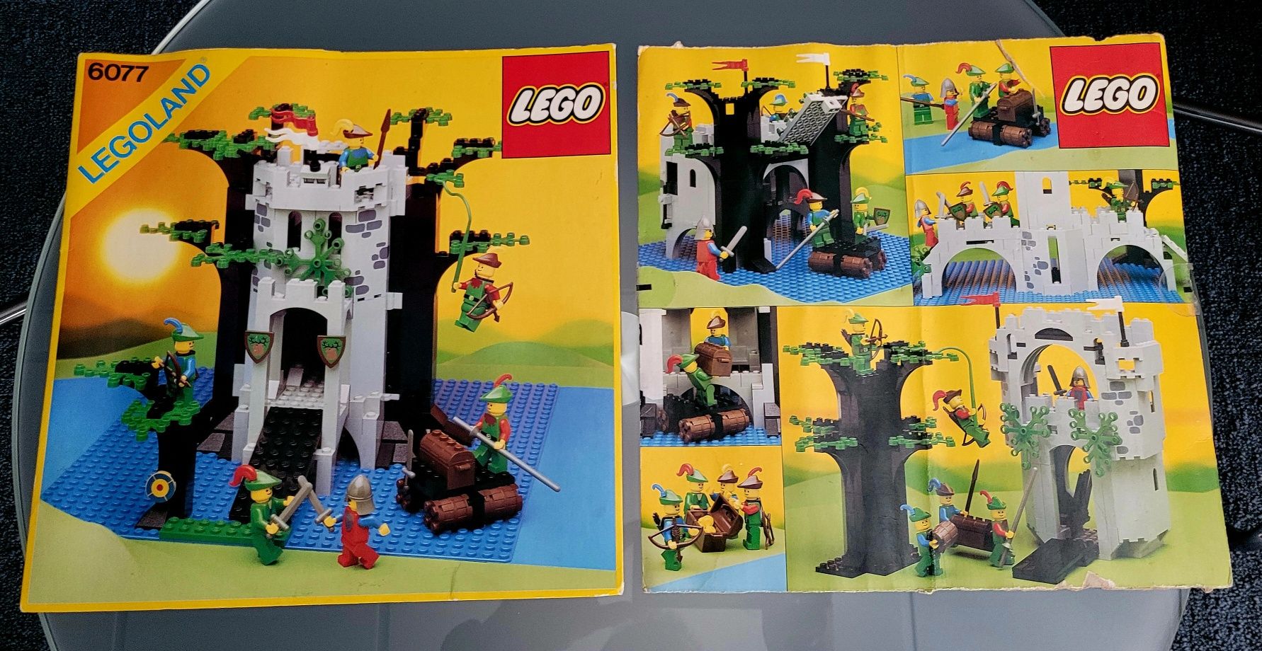 Lego castle 6077-przód i tył pudełka