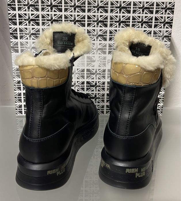 Зимние чёрные ботинки Премиата преміата premiata