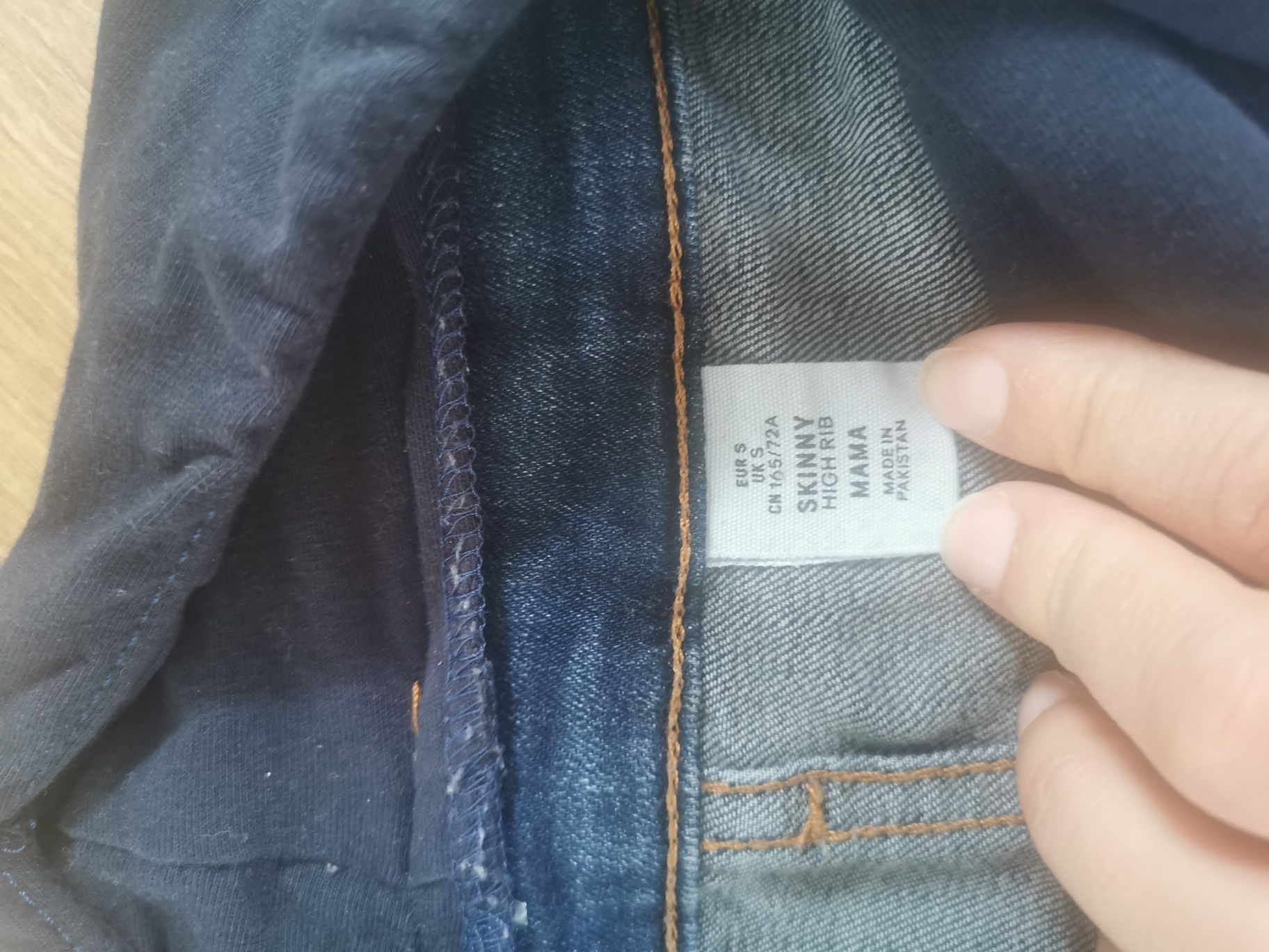 Jeansy ciążowe h&m + gratis bluzka