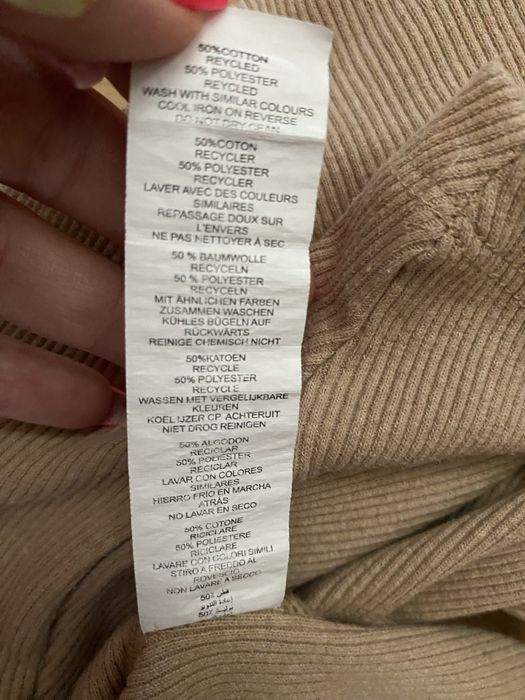 Sukienka prążek beżowa S/M