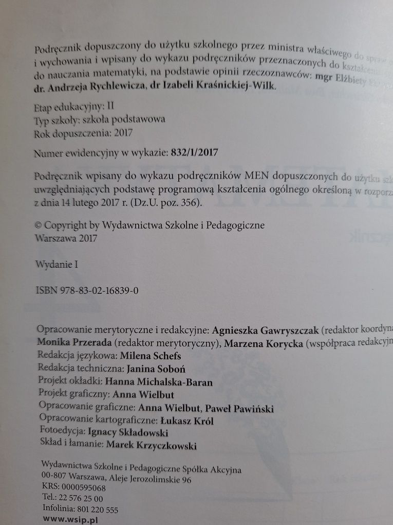 Matematyka 4. WSiP 2017