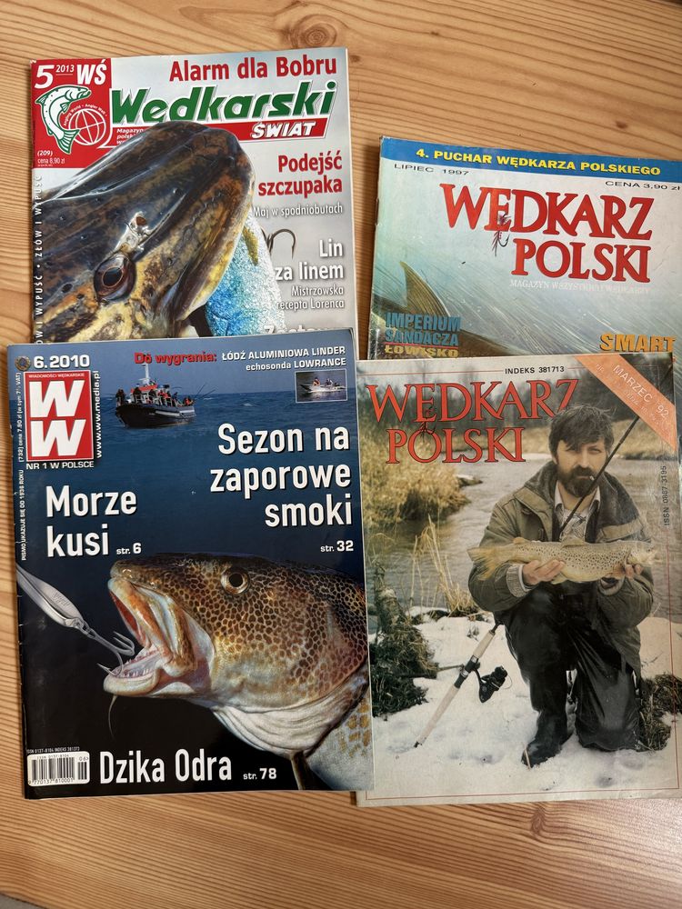 Zestaw gazet wedkarskich 30 sztuk