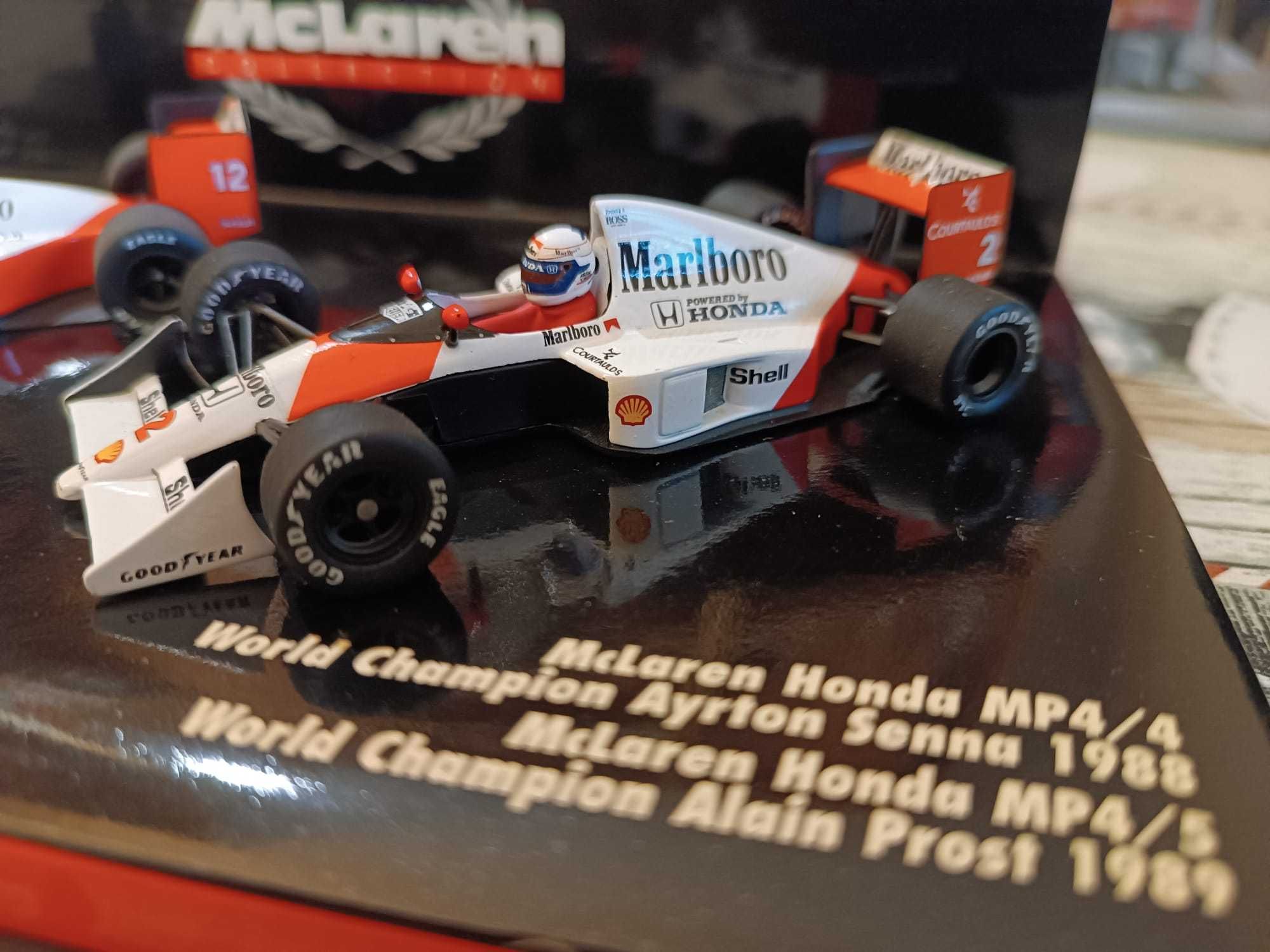 Miniaturas Formula 1 A. Senna e A. Prost McLaren 1988/89 *MINICHAMPS*
