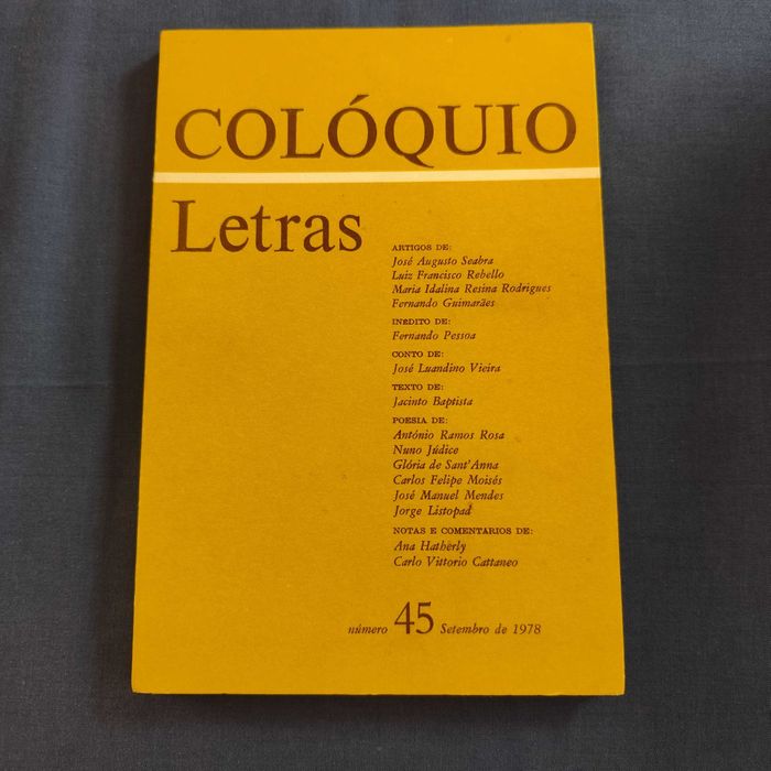 Revista Colóquio Letras 45 - Setembro 1978