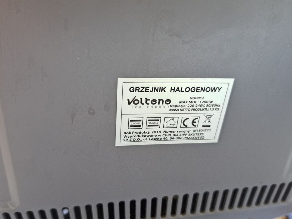 Sprzedam grzejnik halogenowy Voltane .