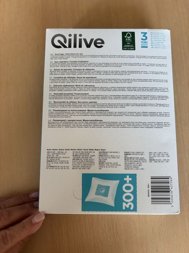 Uniwersalne worki do odkurzacza 5 sztuk + filtr   Vacuum cleaner bags