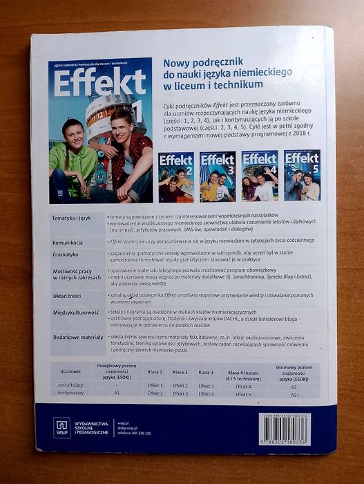 Effekt 1 - podręcznik do języka niemieckiego liceum technikum