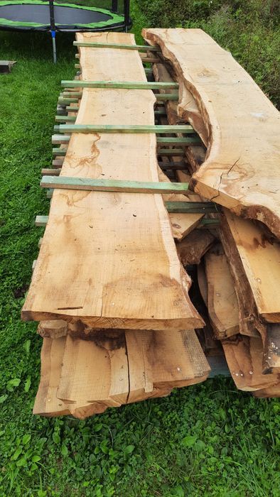 Foszty dębowe deski 52mm blat schody stół 330 cm