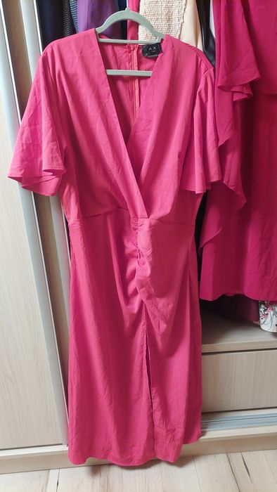 Sukienka czerwona długa rozmiar 48