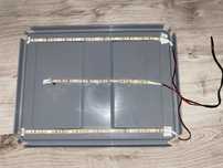 Pokrywa na akwarium 40x30 z taśmami LED DIY 6000K