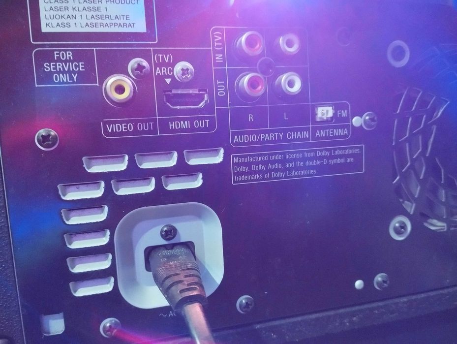 Głośnik przenośny SONY MHC-V50D 120W, bluetooth, DVD/CD