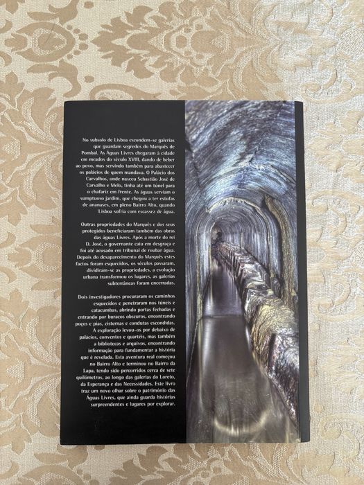 Livro  A Lisboa Subterrânea do Marquês de Pombal