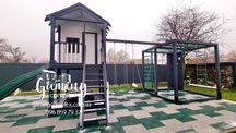 Дитячий будиночок з кубом. Детский домик с кубом. Куб. Будиночок.