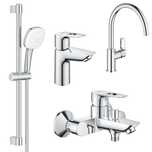 Набiр змiшувачiв Grohe BauLoop New 4 в 1 для ванни та кухні UA123225K3