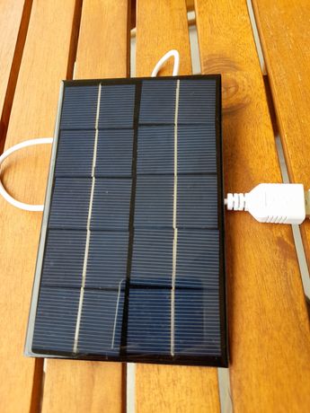 Painel Solar USB 5W 5V para carregar telemovel ou powerbank