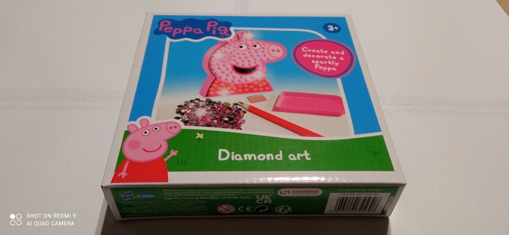 Nowy zestaw Peppa Pig malowanie diamentami