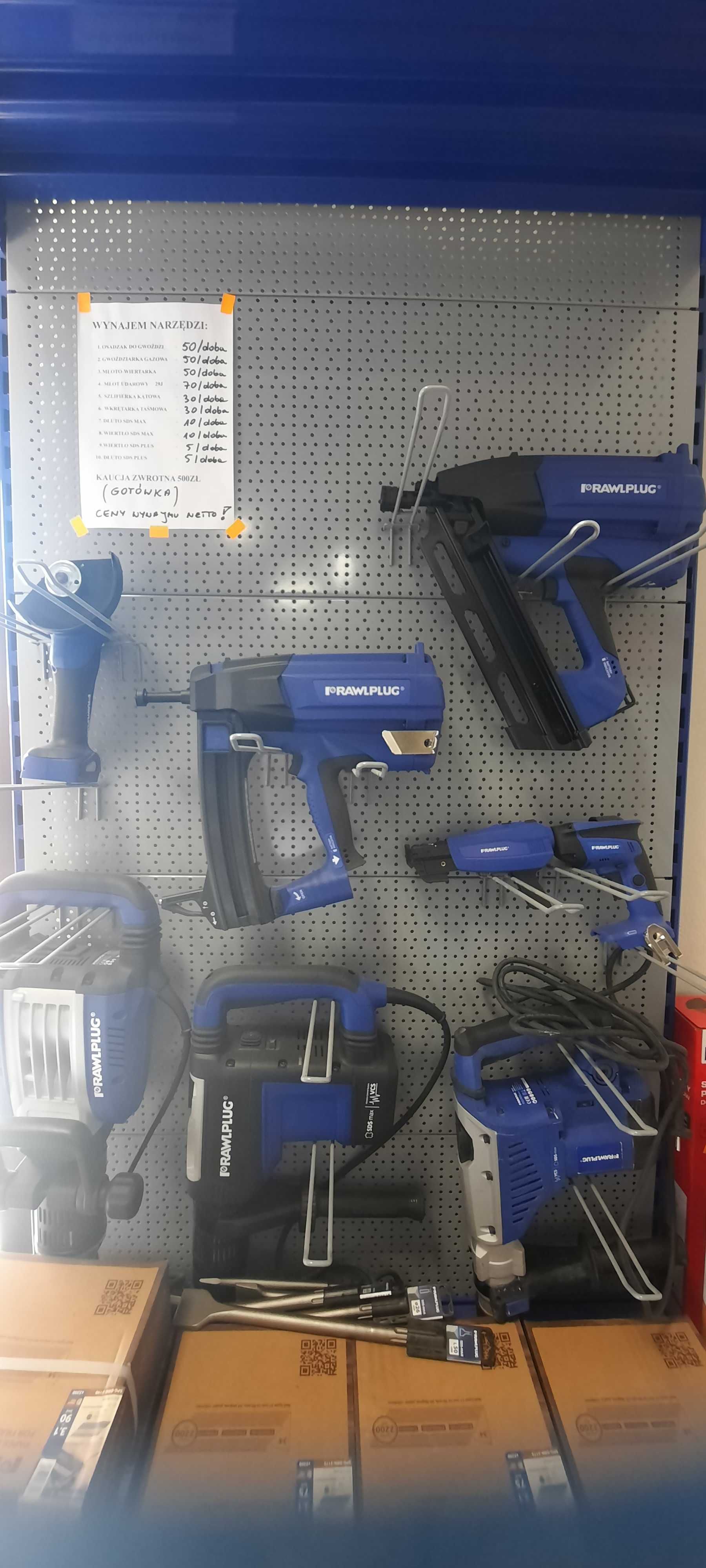 WYNAJEM ELEKTRONARZĘDZI, Zaciskarka Rems , Młotowiertarki , osadzarki.