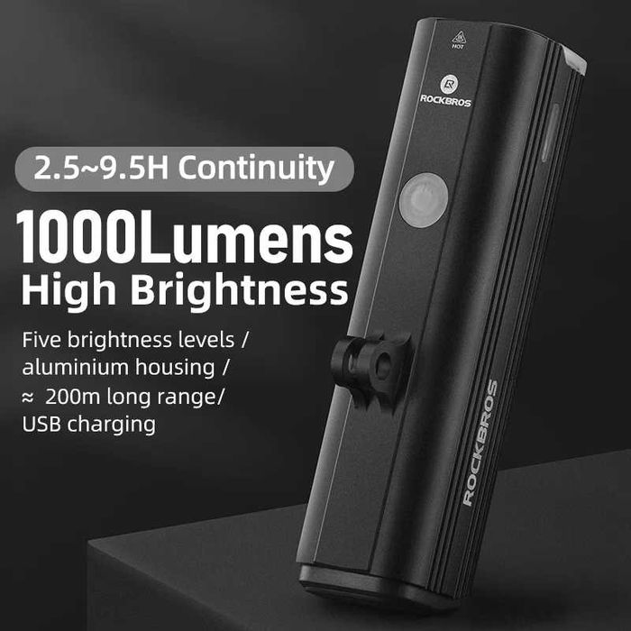 Велофара OFFBONDAGE EOS 520 (HD3-1000), 1000 Lm, 4800 mAh (Гарантия)