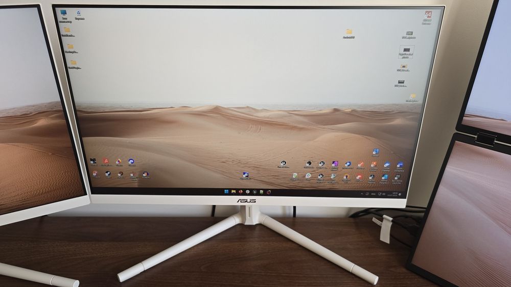 2 monitory Asus VU249CFE-M 24" FullHd 1920x1080 IPS 1ms 100hz