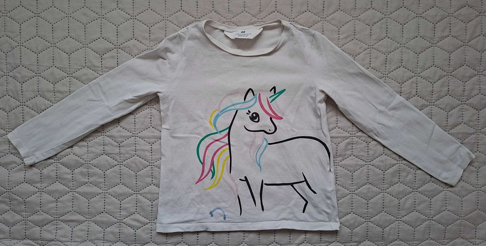 Bluzki H&M dziewczęce 110/116