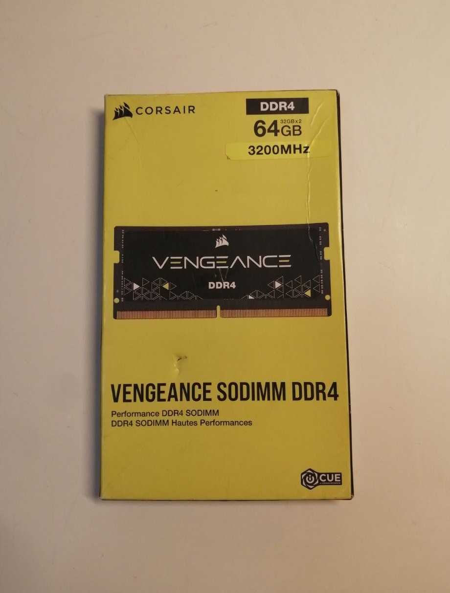 Оперативна пам'ять для ноутбука Corsair 64gb (32x2) DDR4 3200MHz