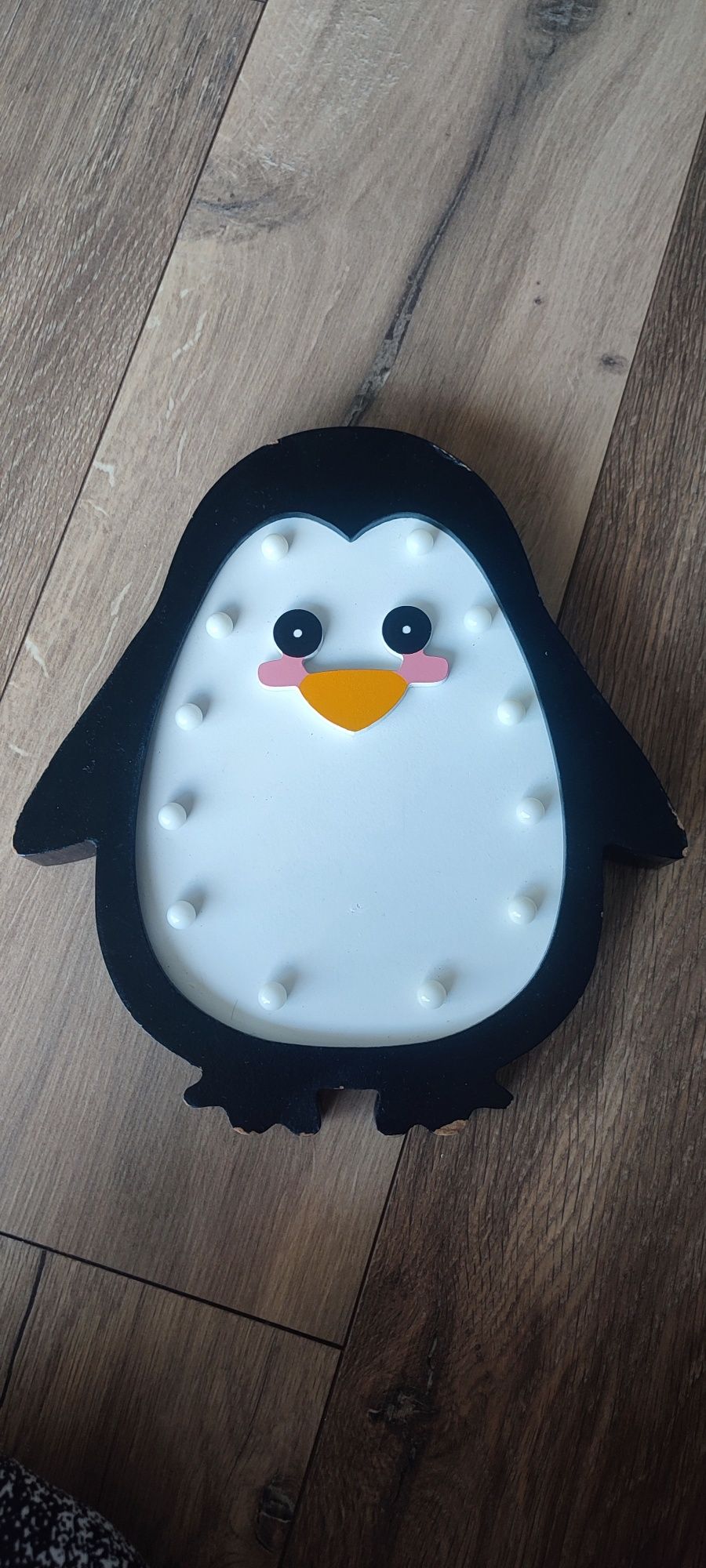 Dekoracyjna lampka LED bingwinek pingwin dla dzieci