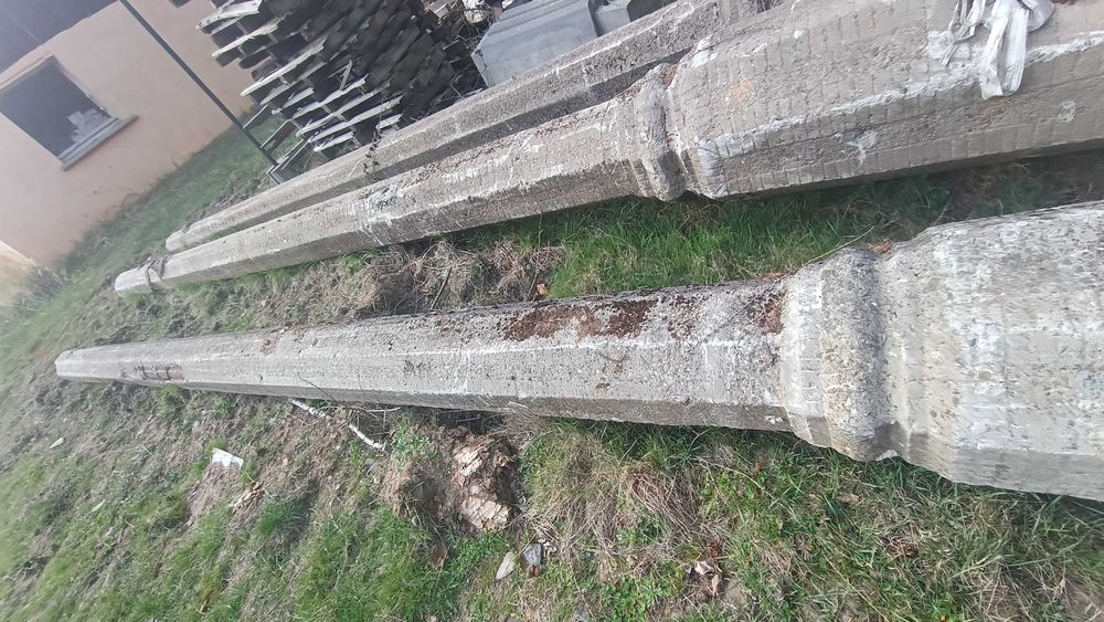 słup betonowy zbrojony ozdobny latarnia 7m