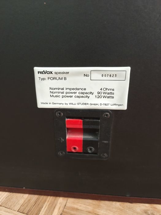 Kolumny głośnikowe głośniki REVOX FORUM B POZNAŃ