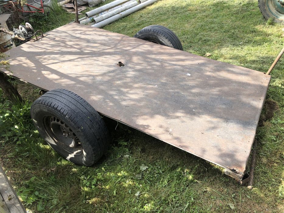 Причіп з лебідкою  до мотоблока чи мінітрактора , легковий