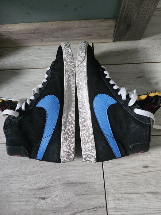 Czarne adidasy nike blazer mid sznurowane Rozmiar 38 zamsz