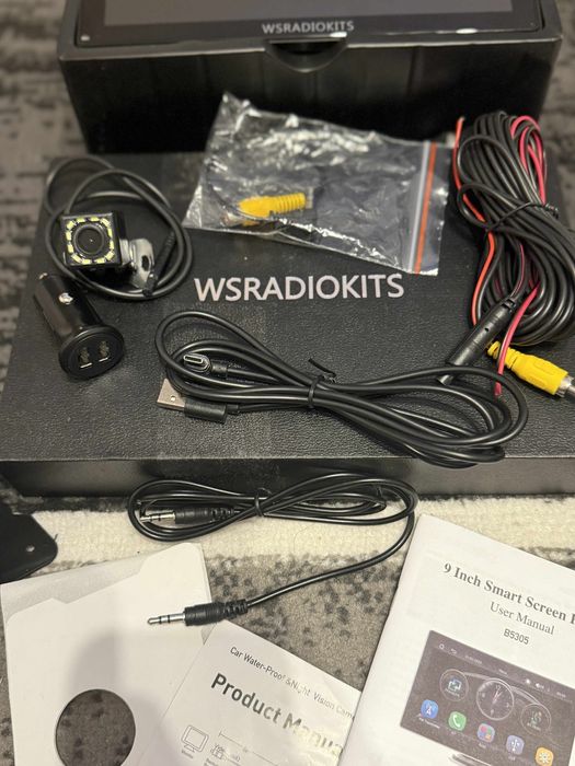 CARPLAy android bezprzewodowe radio samochodowe+kamera cofania