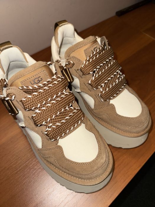Skórzane sneakersy UGG ASTROMEL 38 Brązowe Hit Jesień 2025 Oryginalne