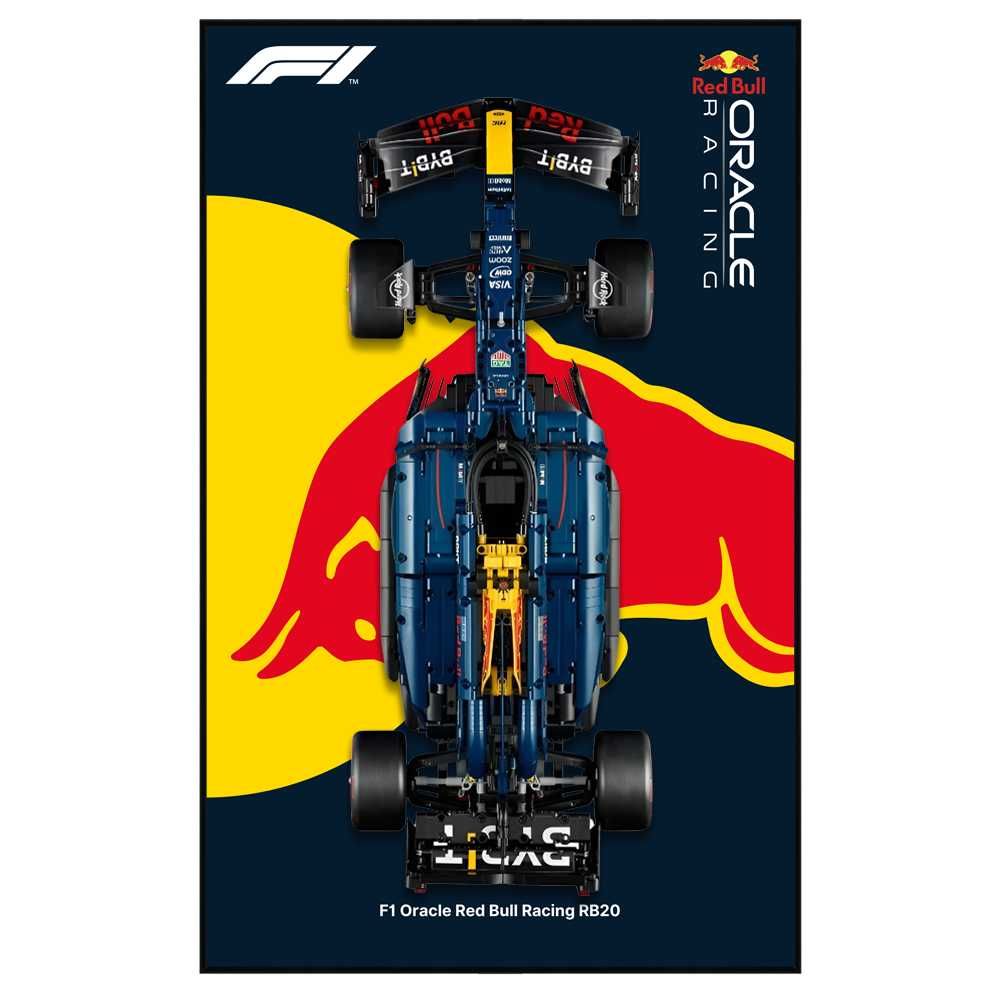 Ramka do ekspozycji ściennej LEGO RB20 Oracle Red Bull F1 42206