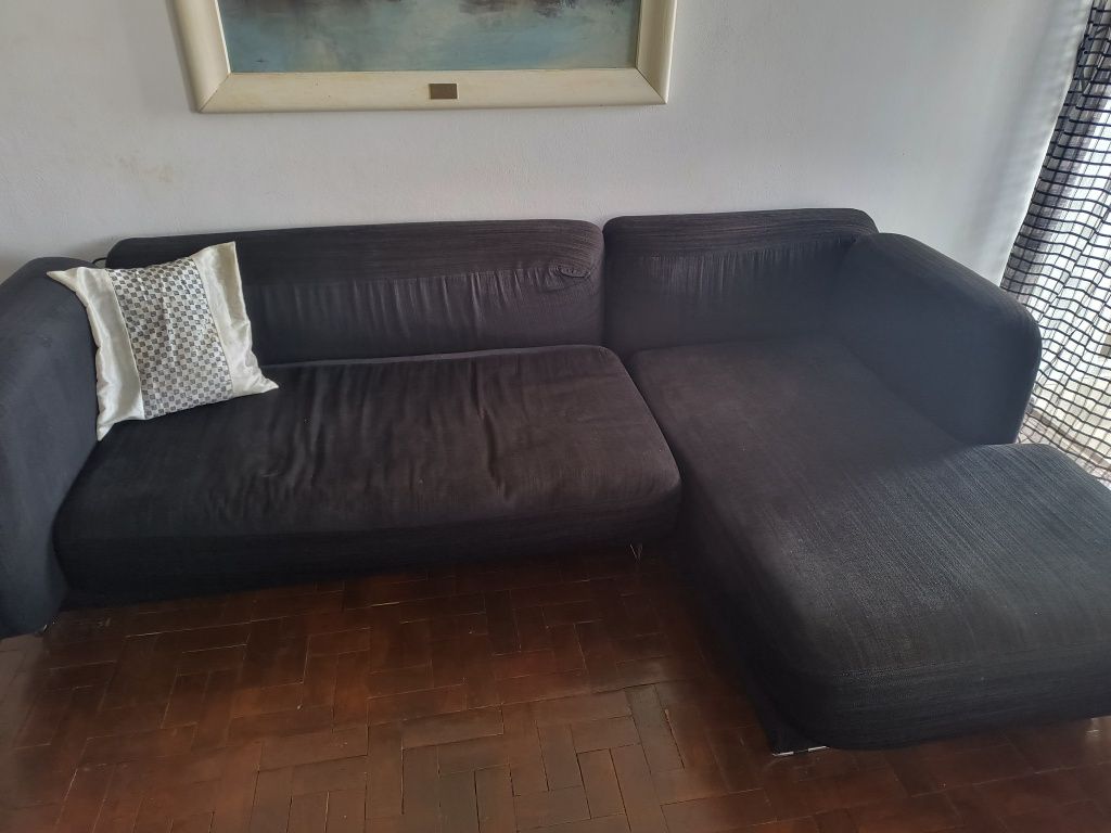 Sofa lounge preto Ikea