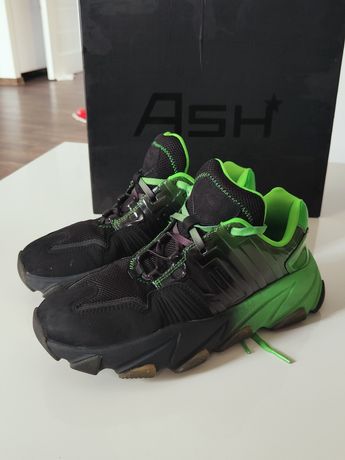 ASH – Extasy – Czarno-zielone buty sportowe z efektem ombre