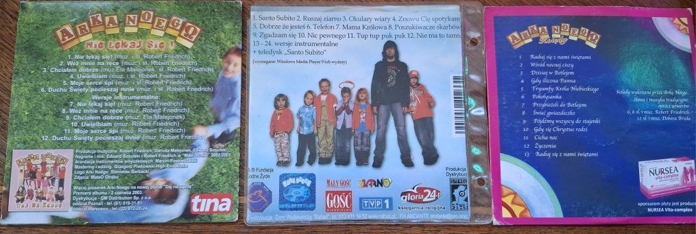 CD x 3 Arka Noego - Kolędy/ Nie ma to tamto / Nie lękaj się
