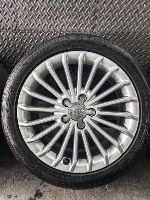 Koła Felgi Audi R17 5x112 ET46 7.0J 66.6 Opony 225/45/17 letnie