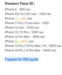 Face ID ремонт iPhone X / Xs Max / 11 Pro / 12 13 Pro Max 14 фейс айді
