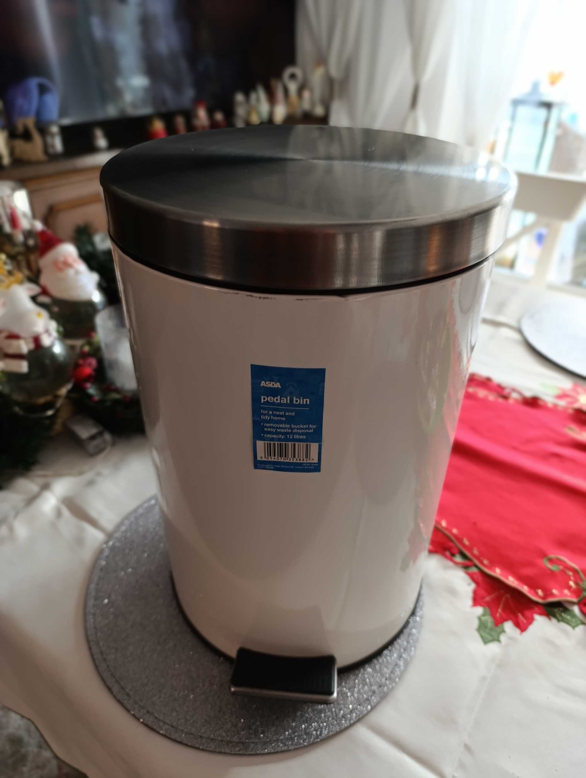 Kosz na śmieci 12 l kolor ecru