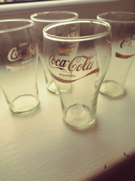 Stare szklanki coca cola 4szt ok 40lat