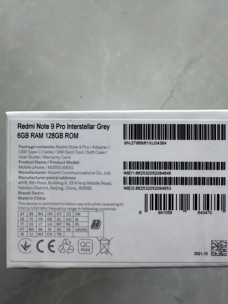 Xiaomi Redmi Note 9 Pro 6GB/128GB