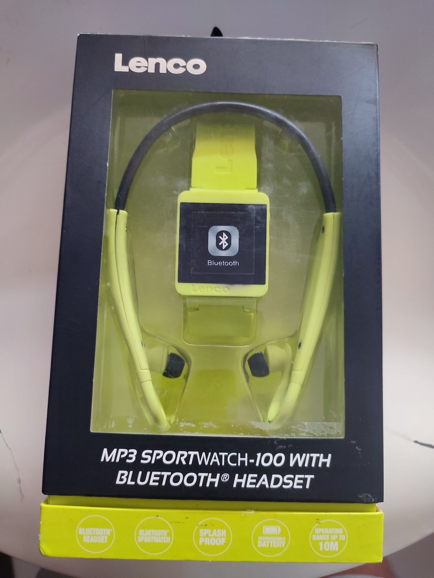 SPORTWATCH-100 - relógio verde com MP3 e pedómetro _ LENCO