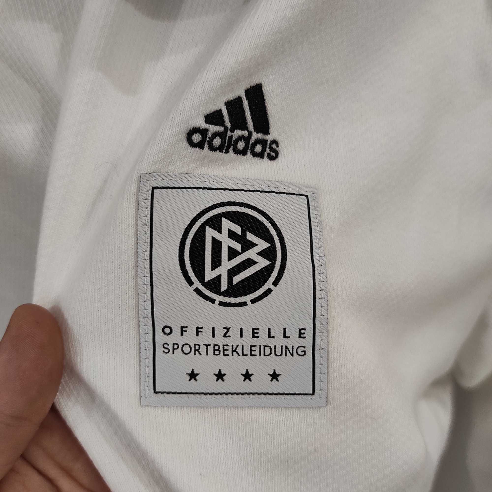 Adidas Nowy Męski DFB Germany Icon T-shirt Z Długim Rękawem