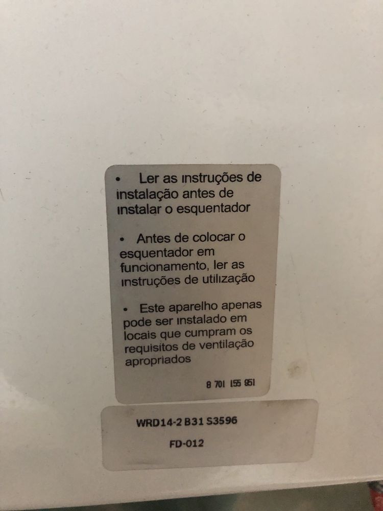 Esquentador grande como novo