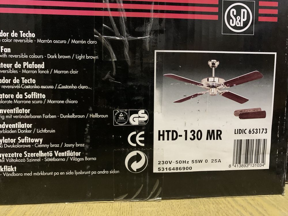 стельовий вентилятор Soler&Palau (Іспанія) HTD-130 MR