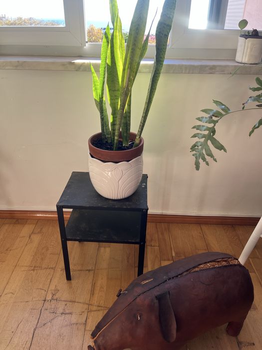 Mesinha preta de ferro para jardim Ikea