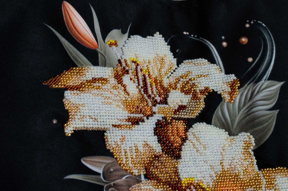 Подарунковий Набір — Шопер + Косметичка + Блокнот з Бісерною Вишивкою