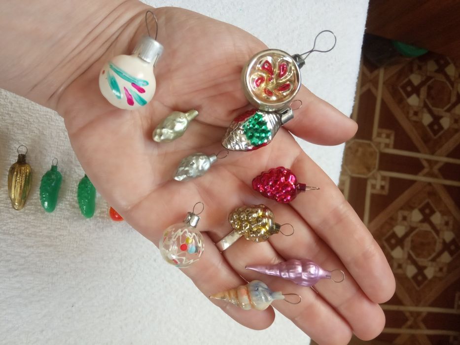 Ёлочные мини игрушки.